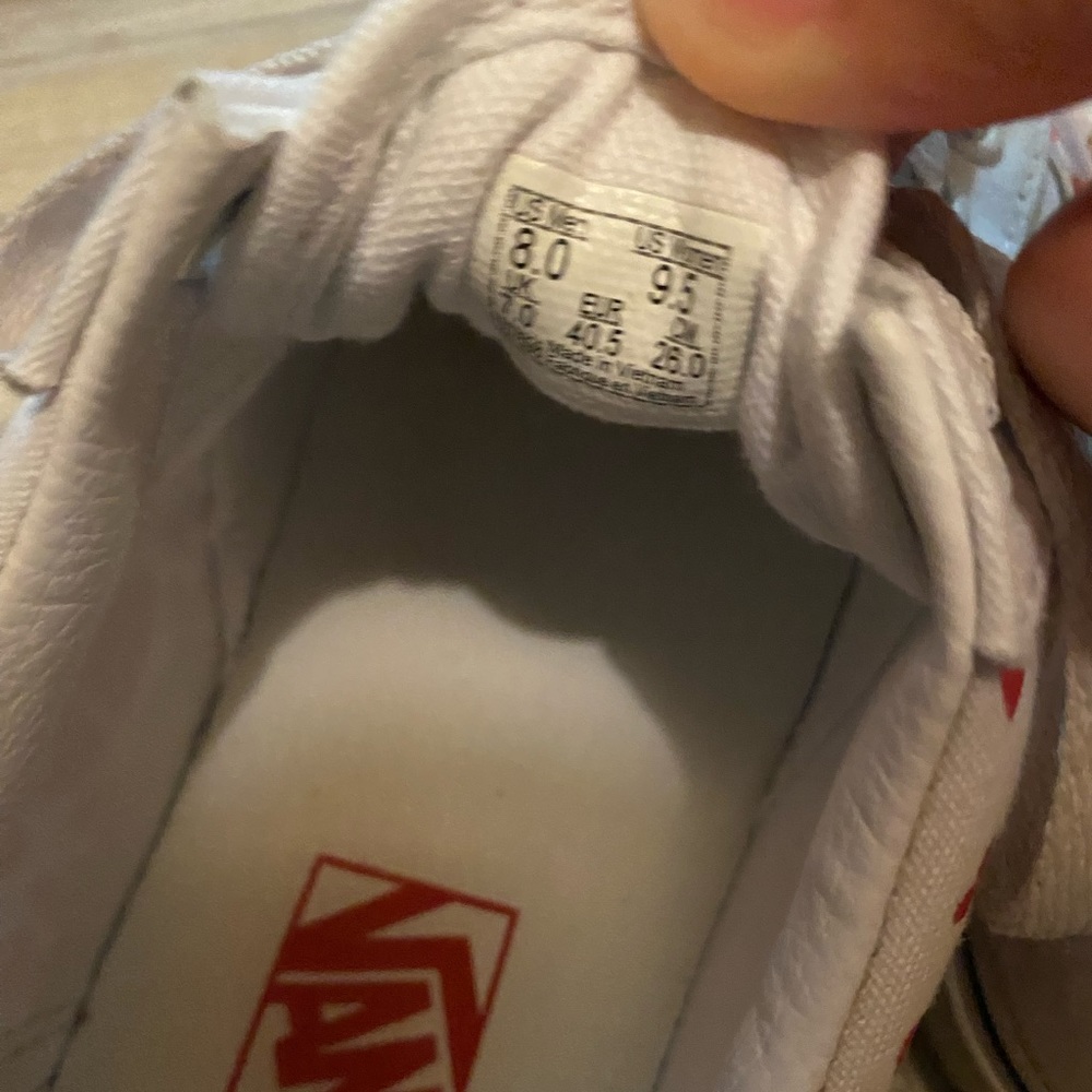 valentine heart vans shoes